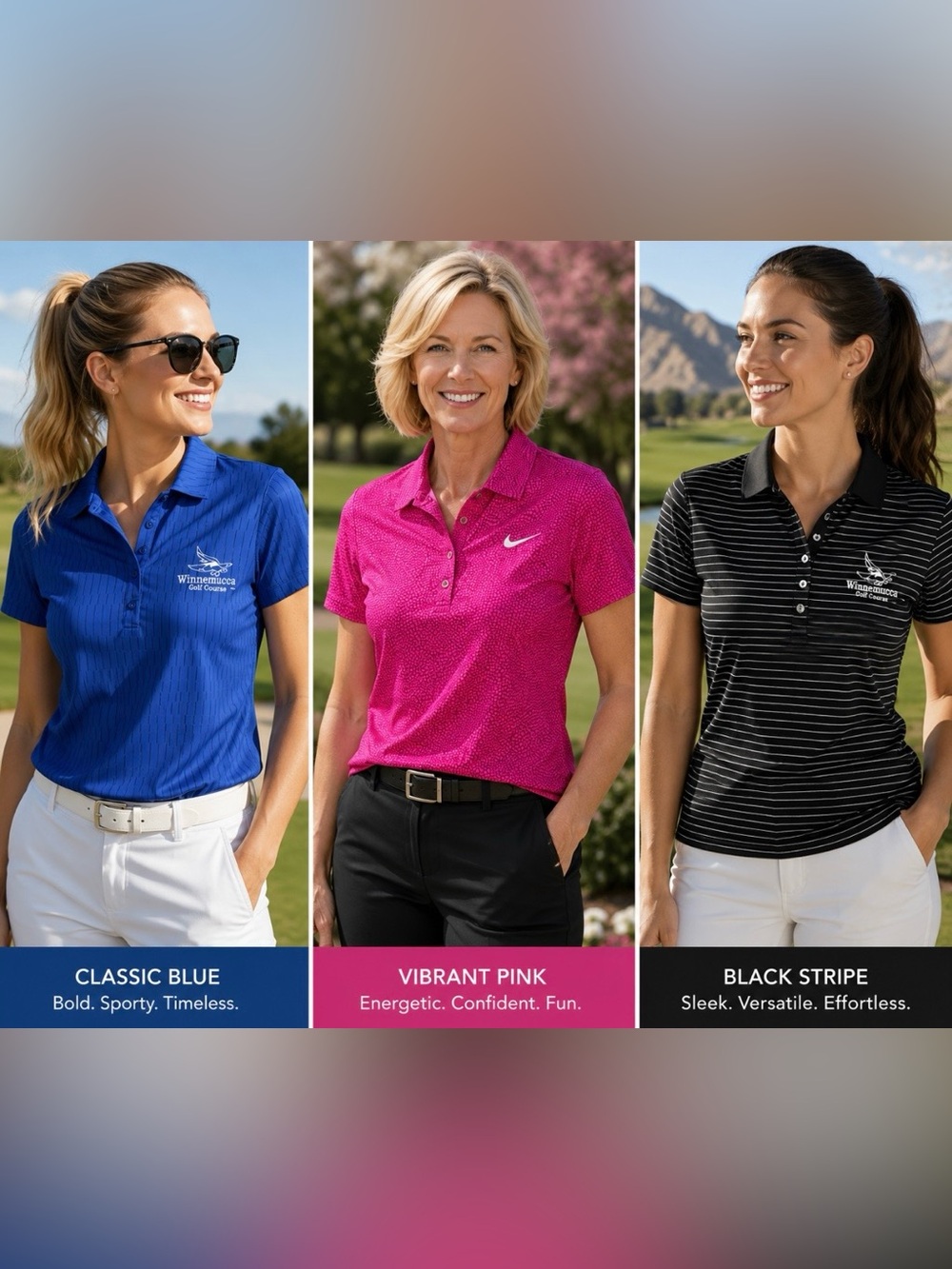 3 Nike Golf Women’s Polo Shirts  Size Large